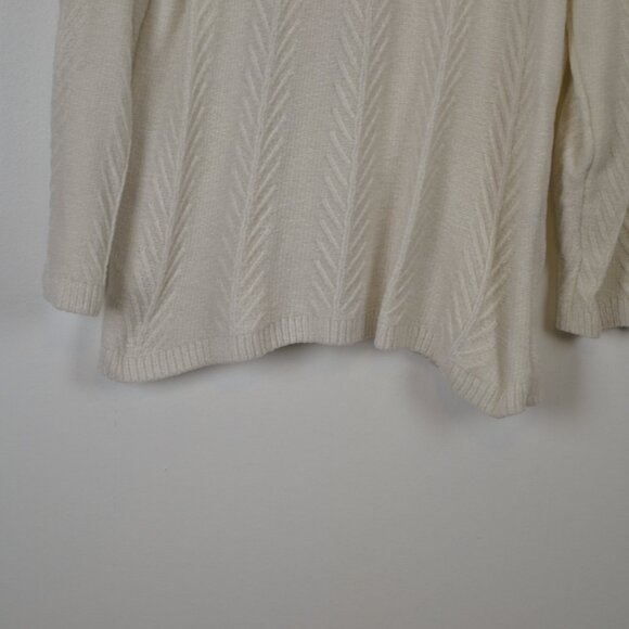 Orvis Women XL Long Sleeve Pullover Soft Stretch Textured Knit Crew Neck Sweater - Picture 5 of 10